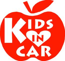 KIDS IN CAR ステッカー　りんご